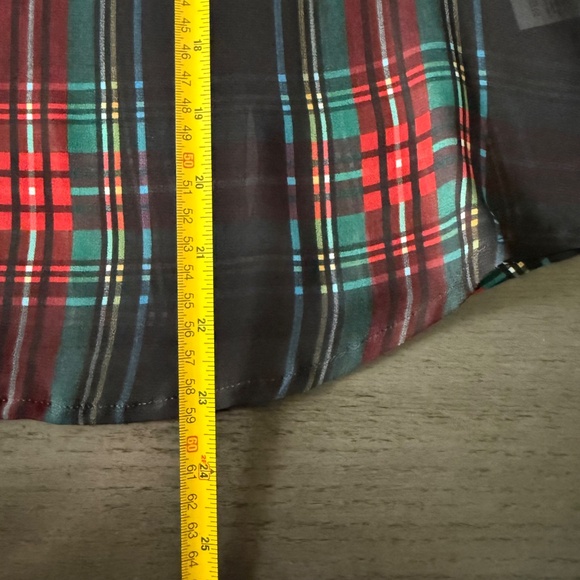 J.Crew Women’s Ruffleneck top in Stewart tartan chiffon Size S - Picture 9 of 11